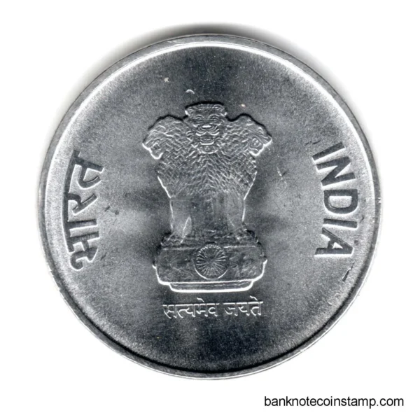 Alternative view of India 75th year of independence 2 Rupees Used Coin (Year 2022) Hyderabad Mint