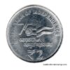 India 75th year of independence 2 Rupees Used Coin (Year 2022) Hyderabad Mint