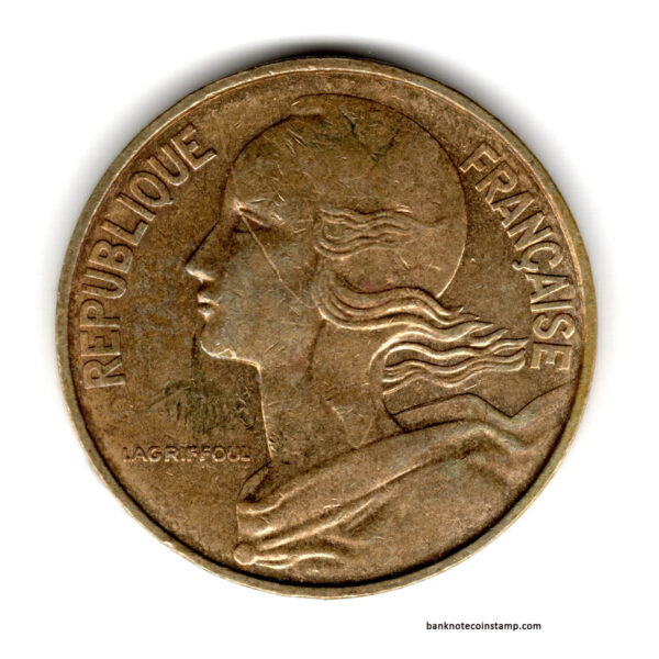 France 20 centimes Very Used Coin
