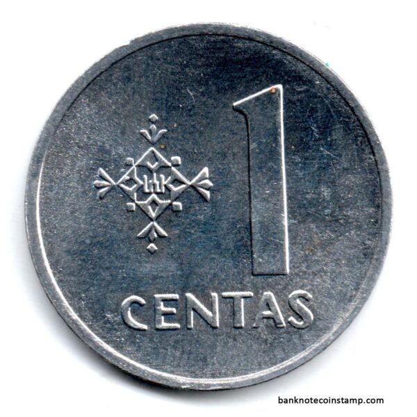 Lithuania 1 Centas Used Coin