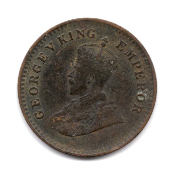 Alternative view of India King George 1935 1/12 Anna Used Coin M05