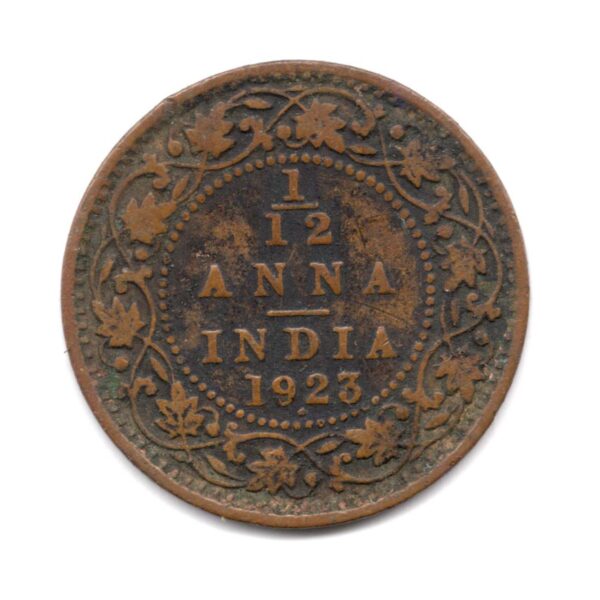 India King George 1923 1/12 Anna Used Coin M06