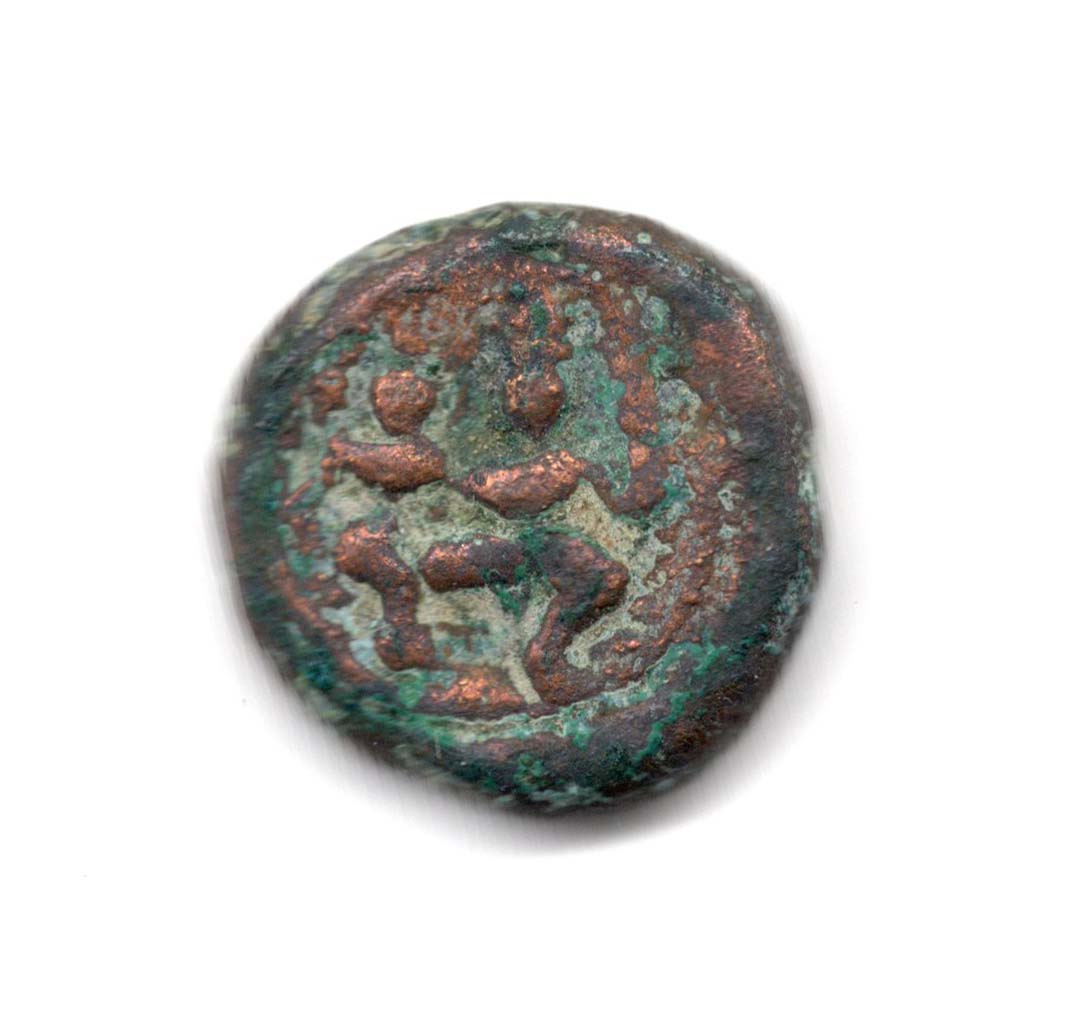 Thanjavur Nayak seated Sivan & Parvathy Coin M09