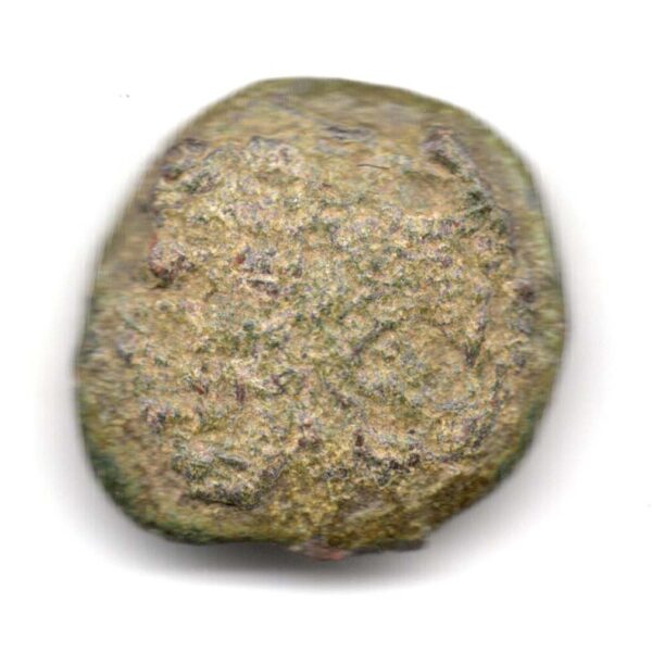 Alternative view of Chola Standing Man type Coin - Riverbed Condition M51