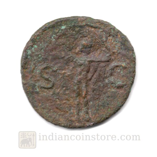 Claudius I Roman As Minerva spear shield reverse