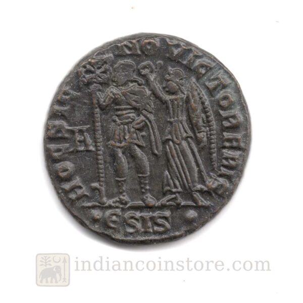 Alternative view of Constantius II AE Centenionalis – HOC SIGNO VICTOR ERIS Chi-Rho – Siscia AD 350 M76