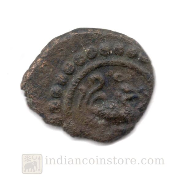 Venad Thira Kasu copper coin with stylised bird motif