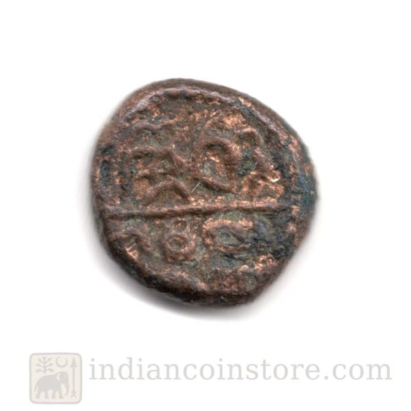 Alternative view of Senji Nayak Front Standing Vishnu Telugu legend Venkatappa Coin M93