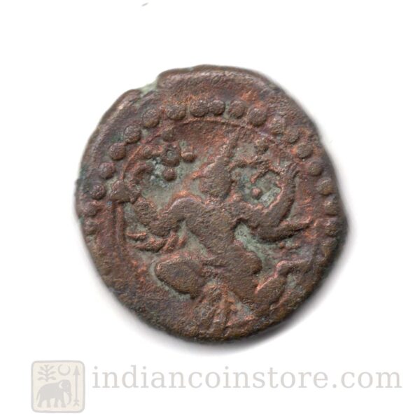 Banas of Madurai Copper Kasu – Samarakolakalan Garuda Type, 15th Century M105