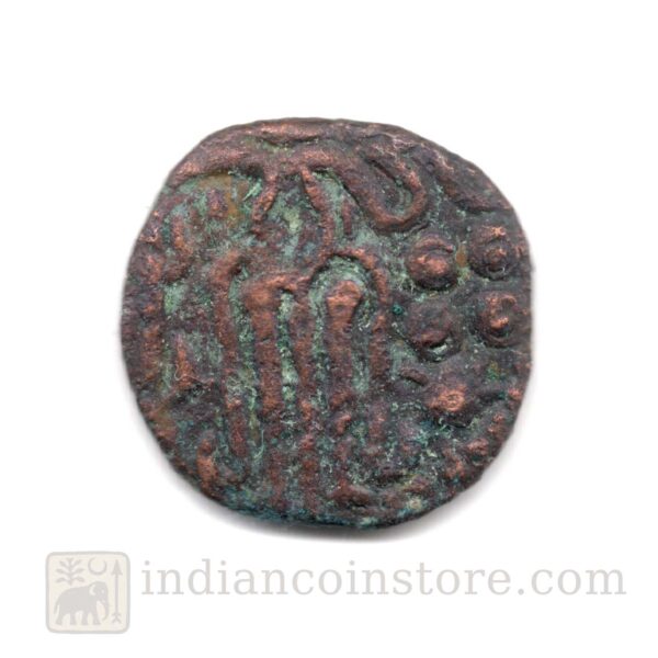 Rajaraja Chola I Copper Kasu – Standing & Seated King Type, AD 985–1014 M112