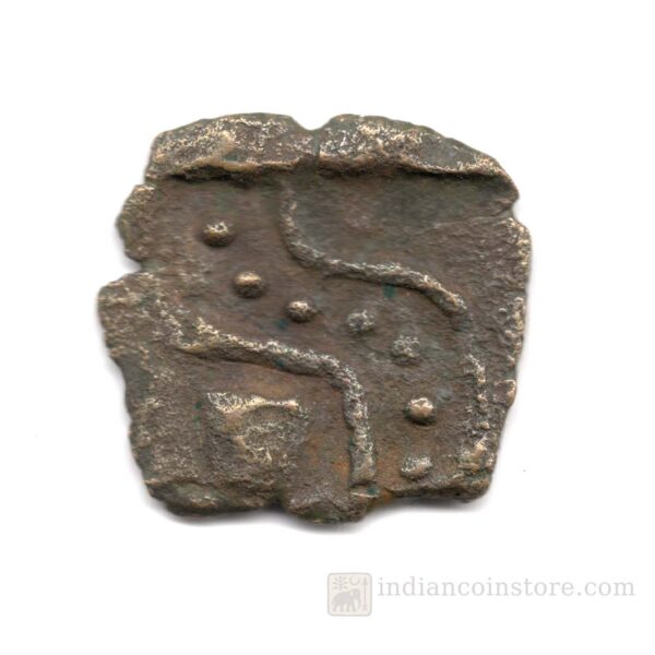 Alternative view of Sangam Age Malayaman Copper Coin – Horse & River Map Type, c. AD 50–100 M64