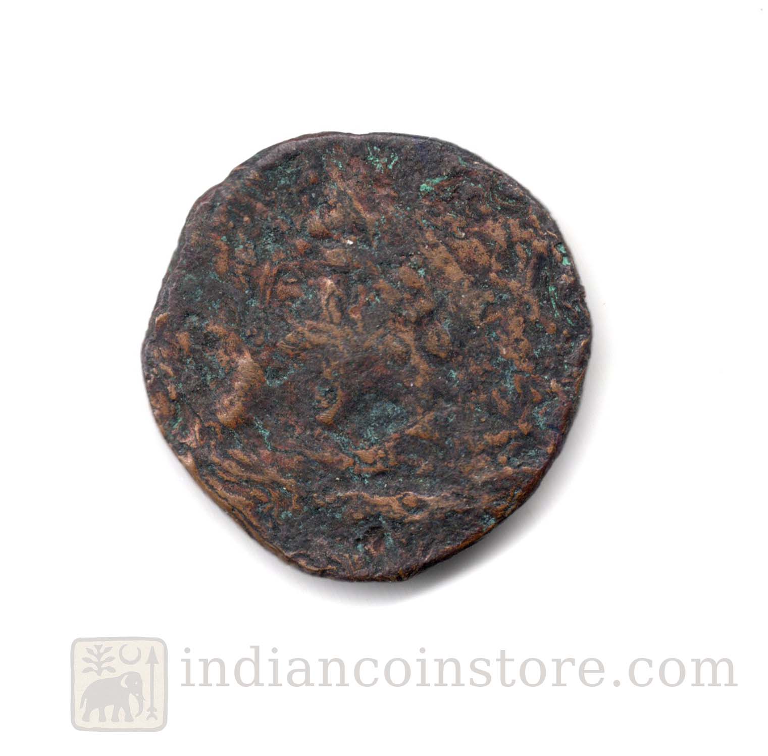 Sangam Chera Seated Lion Type Rare Copper Coin – 1st Century BCE