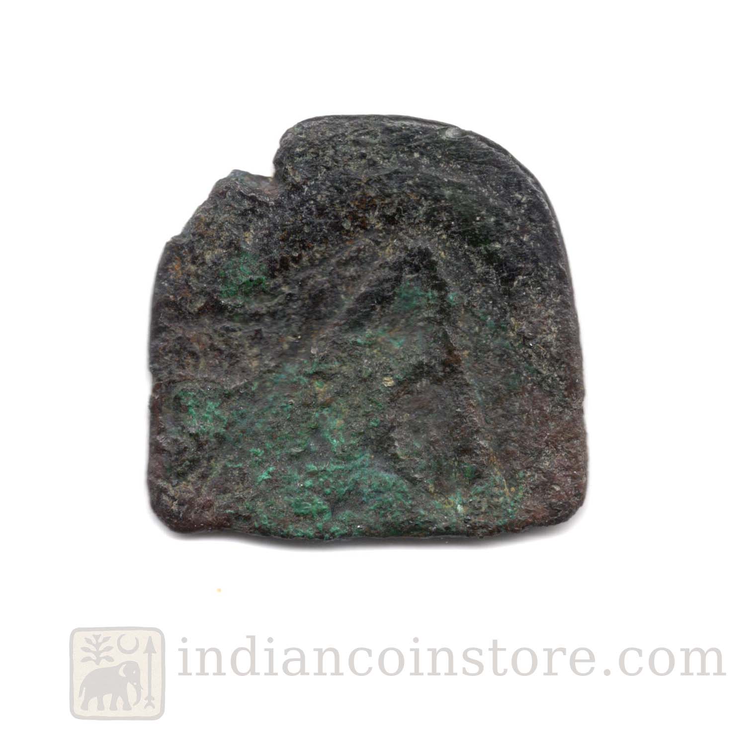Sangam Pandya Elephant & Fish Copper Square Coin – Ancient Tamil Coin